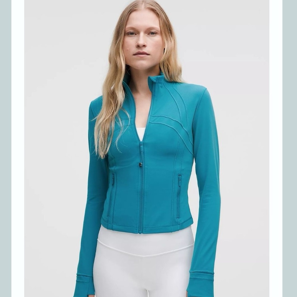 🆕 Lululemon Define Cropped Jacket Nulu - Hawaii Blue